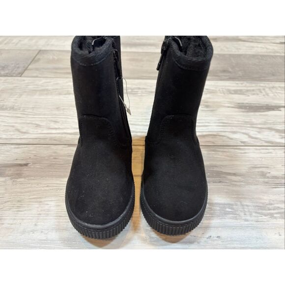 Cat & Jack Black Winter boots Girls Toddler Size 5 - Picture 3 of 12